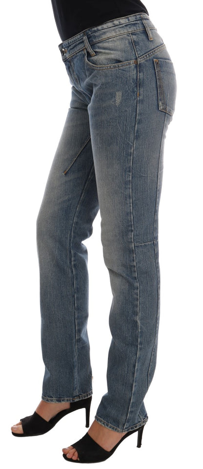 Jeans elasticizzati in cotone blu Costume National