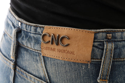 Jeans elasticizzati in cotone blu Costume National