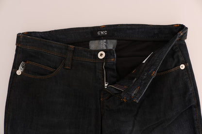 Jeans slim fit in cotone blu scuro Costume National