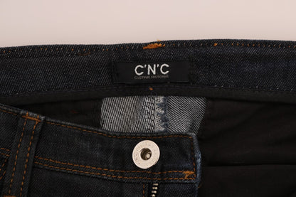 Jeans slim fit in cotone blu scuro Costume National