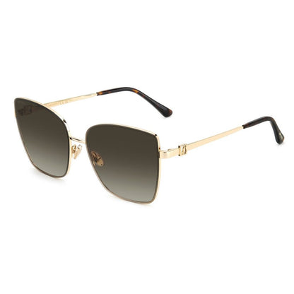 Occhiali da sole Jimmy Choo in metallo dorato