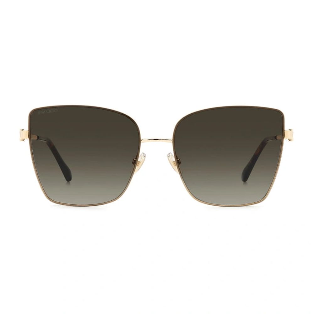 Occhiali da sole Jimmy Choo in metallo dorato