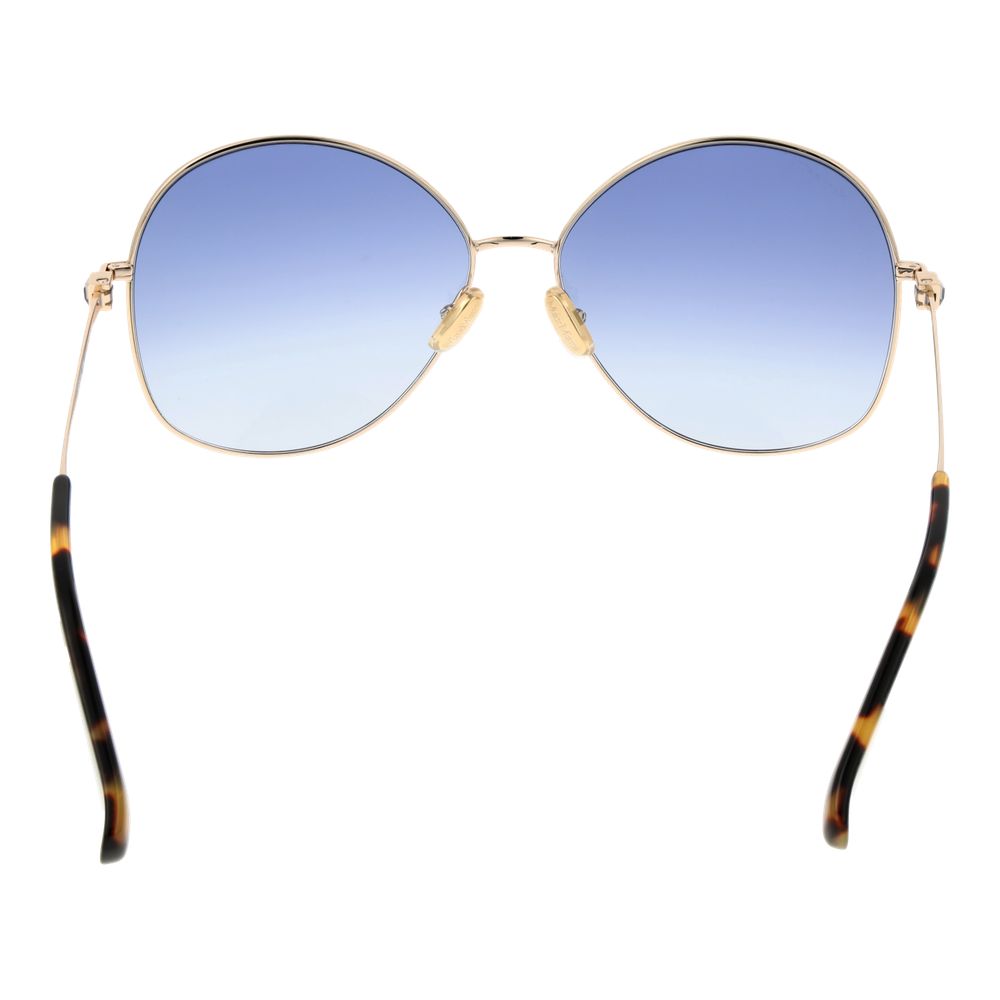 Occhiali da sole Max Mara in metallo dorato