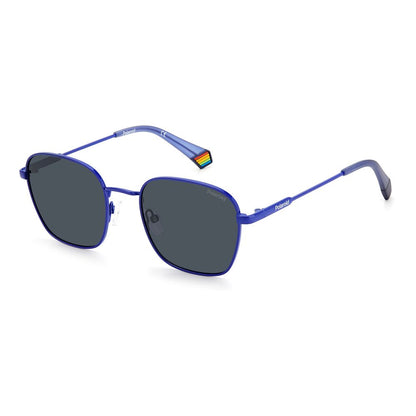 Occhiali da sole Polaroid in acciaio inossidabile blu