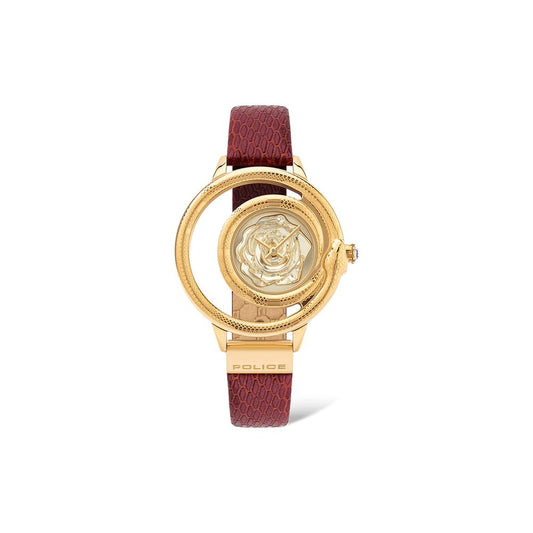 Orologio elegante in pelle multicolore della polizia