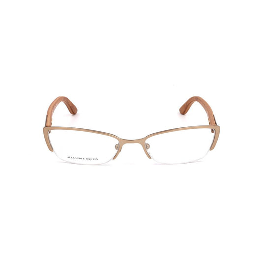Occhiali da vista in metallo marrone Alexander McQueen (montatura)