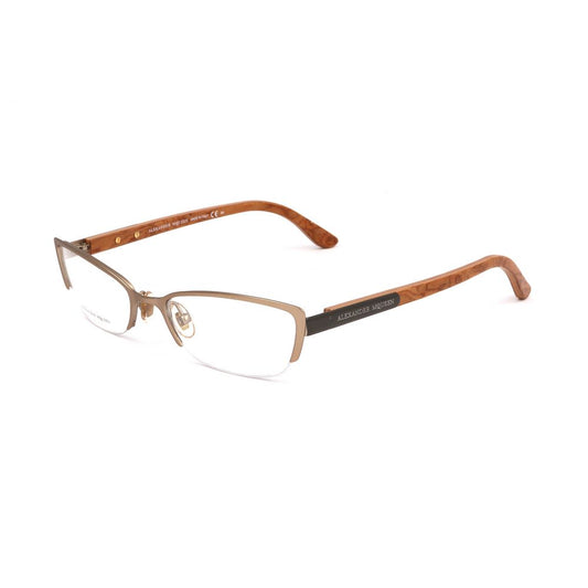 Occhiali da vista in metallo marrone Alexander McQueen (montatura)