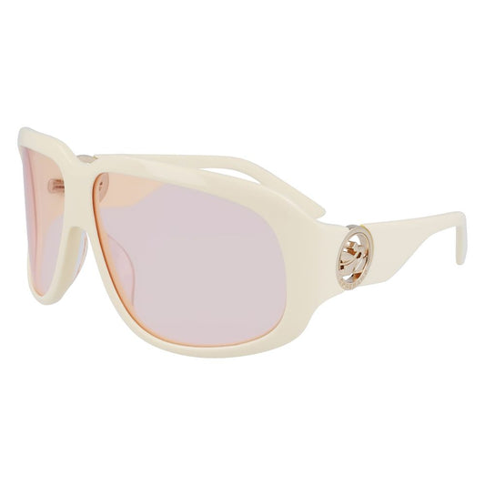 Occhiali da sole Longchamp in acetato bianco