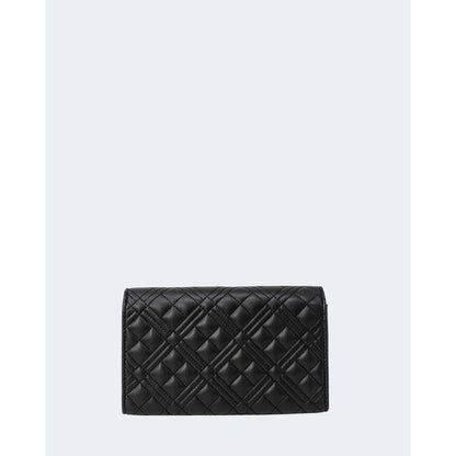 Borsa a mano nera in polietilene Love Moschino