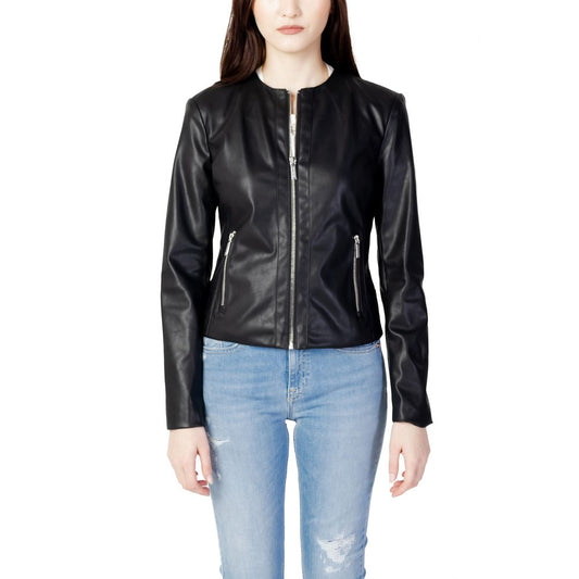 Giacca in pelle nera Armani Exchange