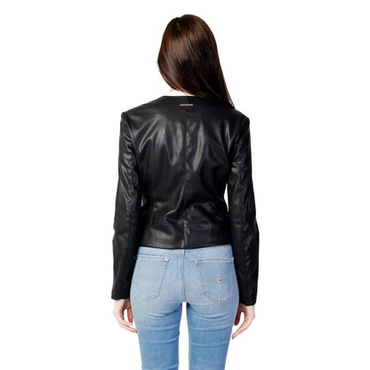Giacca in pelle nera Armani Exchange