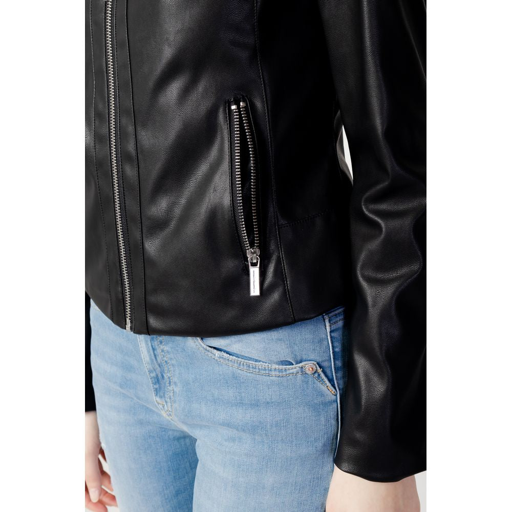 Giacca in pelle nera Armani Exchange