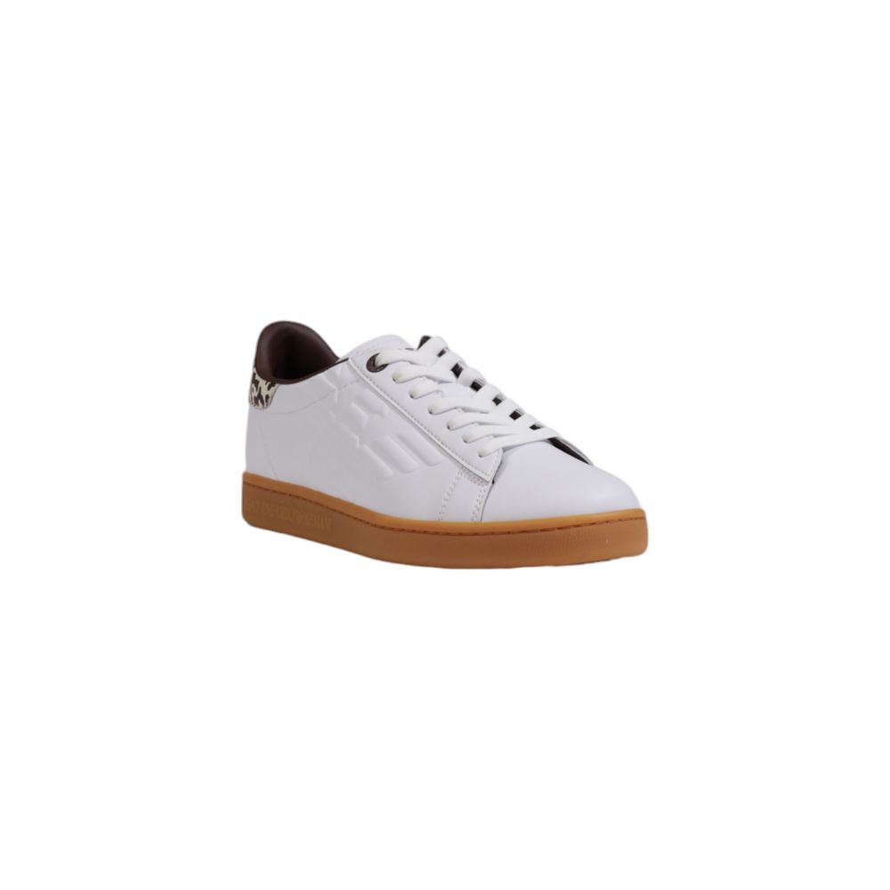 EA7 Emporio Armani Sneakers basse in pelle beige