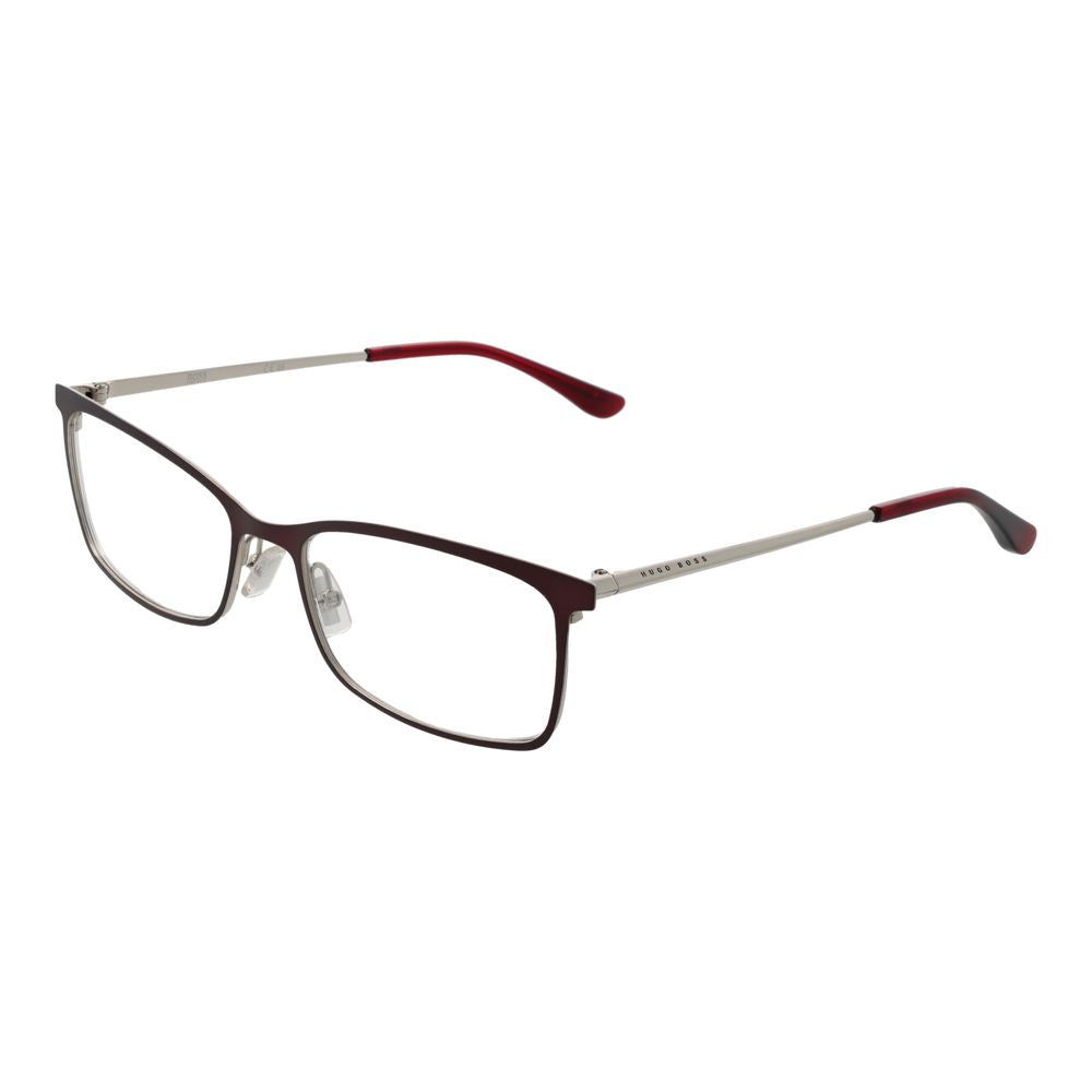 Occhiali da vista in acciaio inossidabile color bordeaux Hugo Boss (montatura)