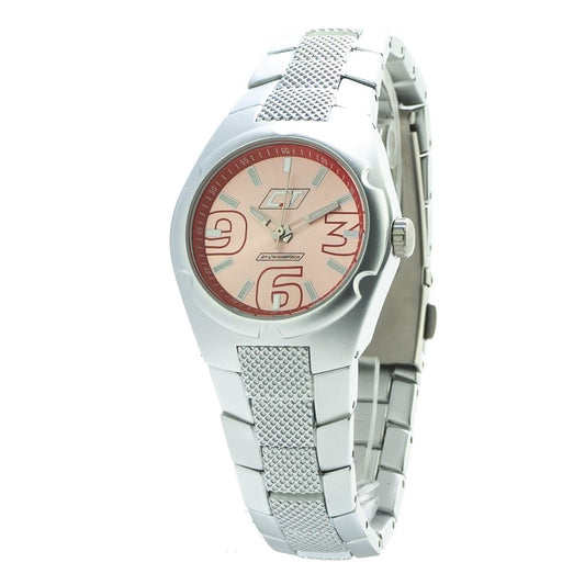 Orologio Chronotech con bracciale in policarbonato argento