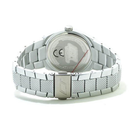 Orologio Chronotech con bracciale in policarbonato argento