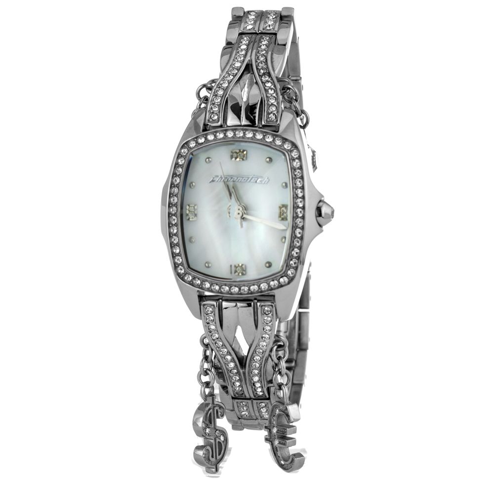 Orologio Chronotech con bracciale in acciaio inossidabile argento