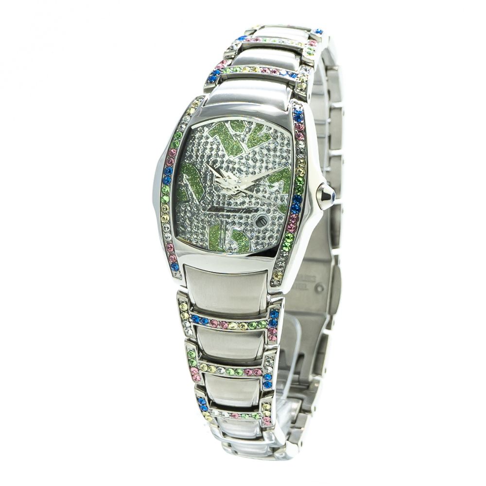 Orologio sportivo Chronotech in acciaio inossidabile argento