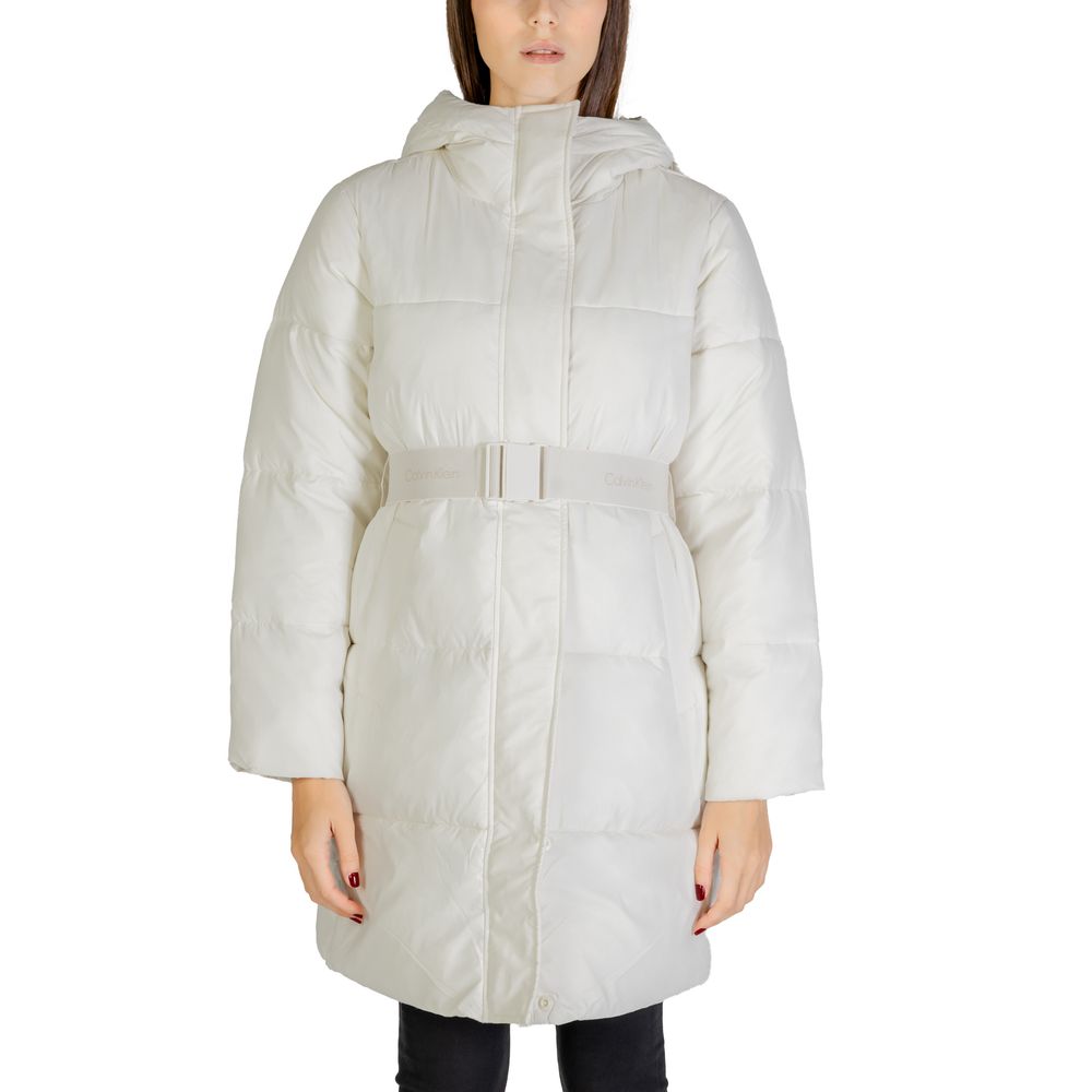 Cappotto in nylon color crema Calvin Klein Jeans