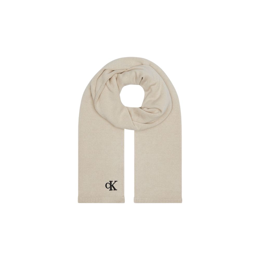 Sciarpa in cotone beige Calvin Klein