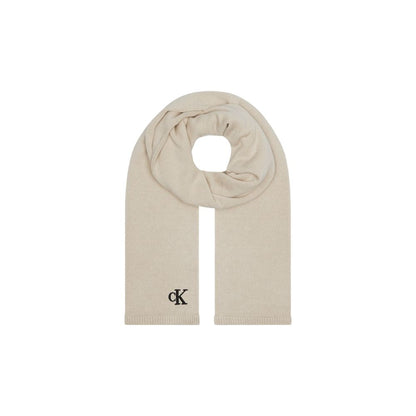 Sciarpa in cotone beige Calvin Klein