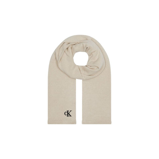 Sciarpa in cotone beige Calvin Klein