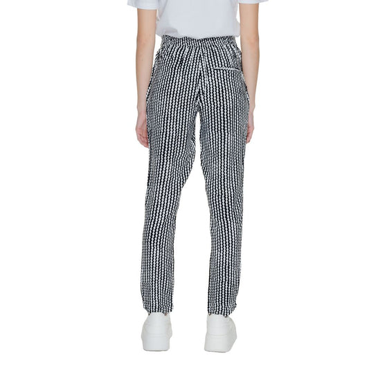 Solo pantaloni casual in viscosa nera
