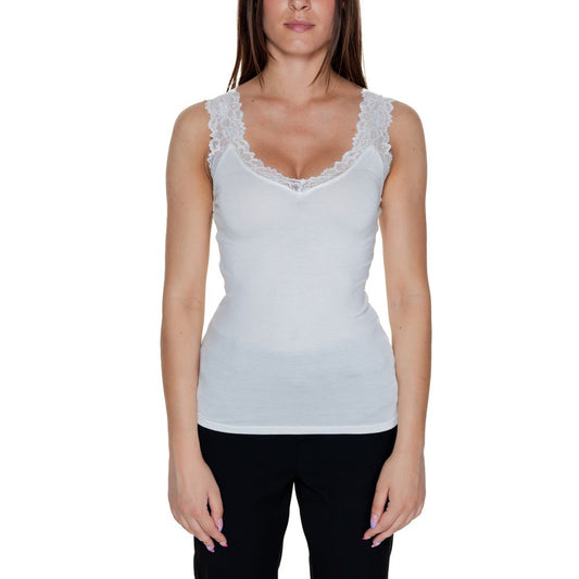 Canottiere in viscosa bianca Vero Moda