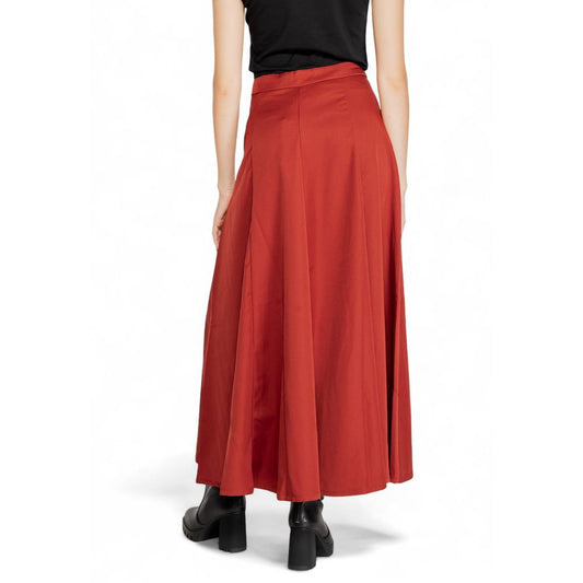Gonna lunga in poliestere rosso Vero Moda