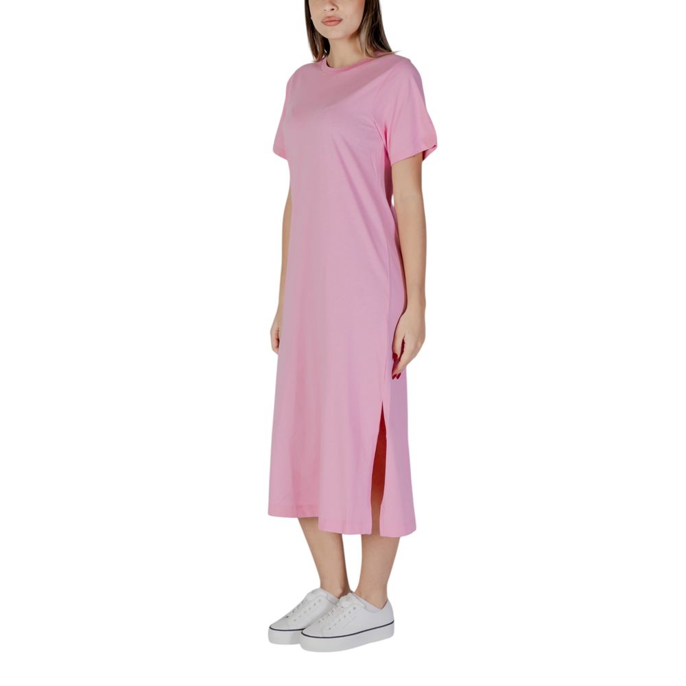 Abito midi in cotone multicolore B.Young
