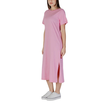 Abito midi in cotone multicolore B.Young