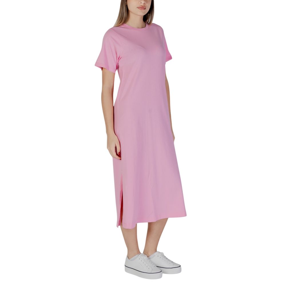 Abito midi in cotone multicolore B.Young