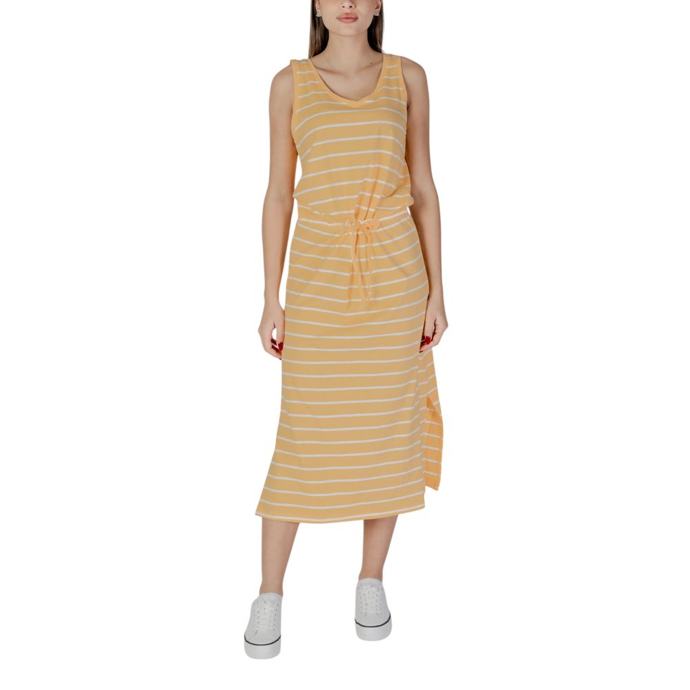 B.Young Abito lungo in cotone giallo