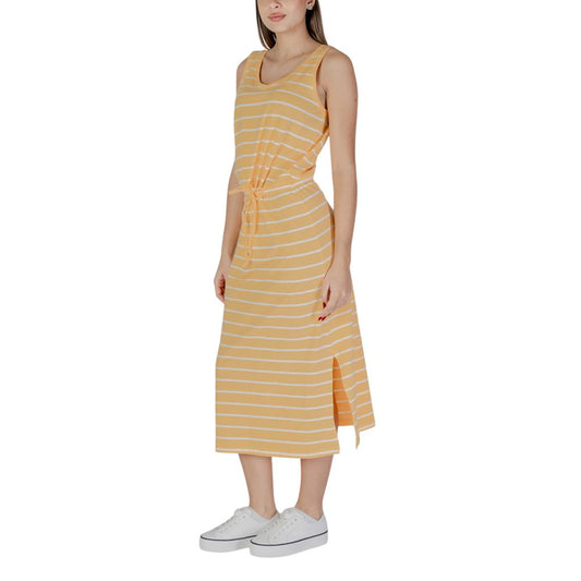 B.Young Abito lungo in cotone giallo