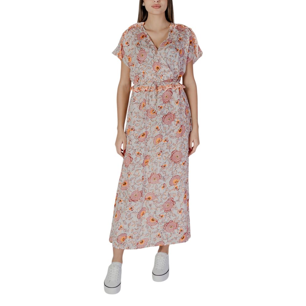 Abito lungo in cotone multicolore B.Young