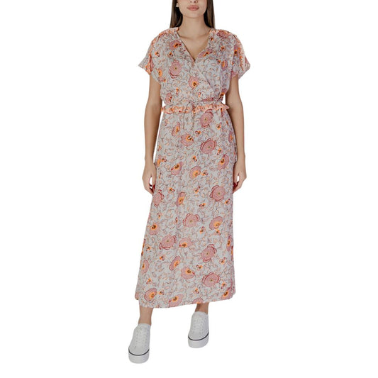 Abito lungo in cotone multicolore B.Young
