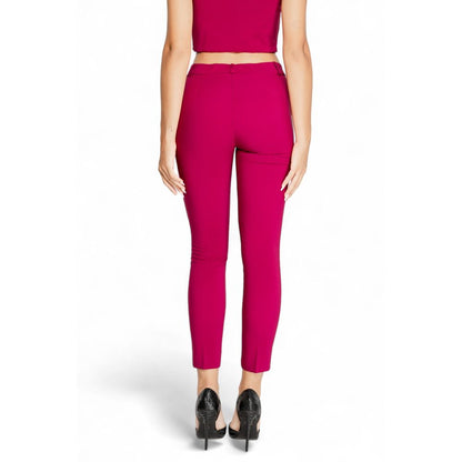Pantaloni casual in poliestere bordeaux Rinascimento