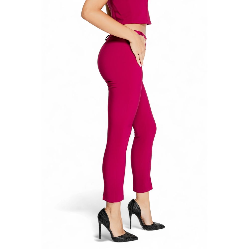 Pantaloni casual in poliestere bordeaux Rinascimento