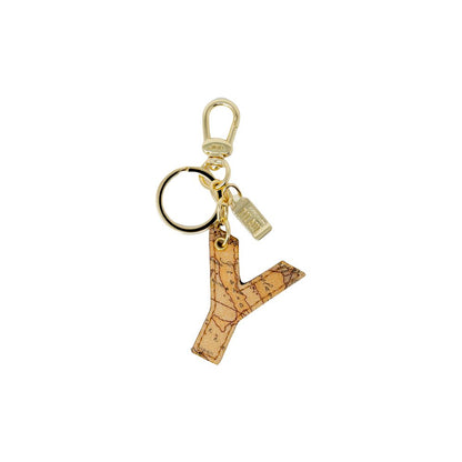 Portachiavi Alviero Martini Prima Classe in ecopelle beige