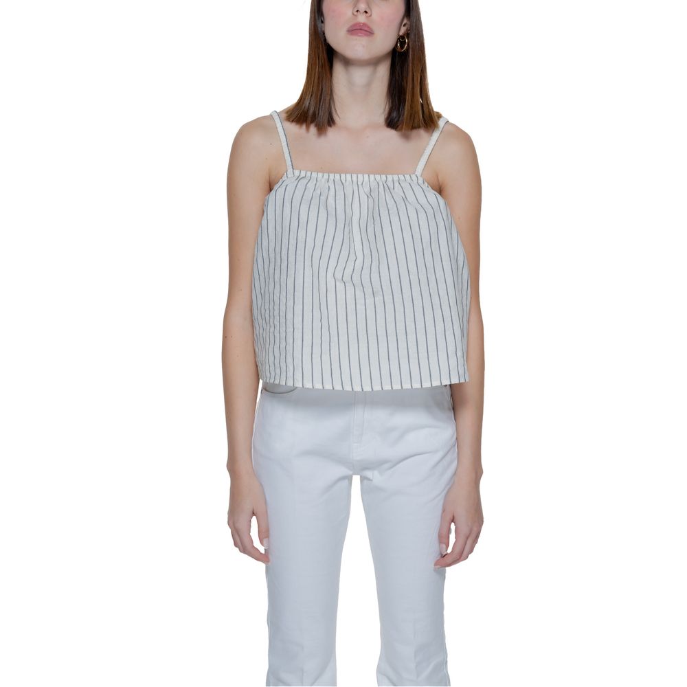 Canottiere in cotone biologico beige Vero Moda