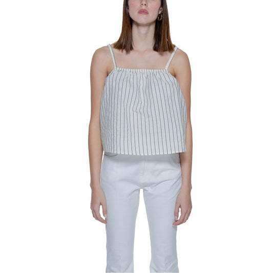 Canottiere in cotone biologico beige Vero Moda