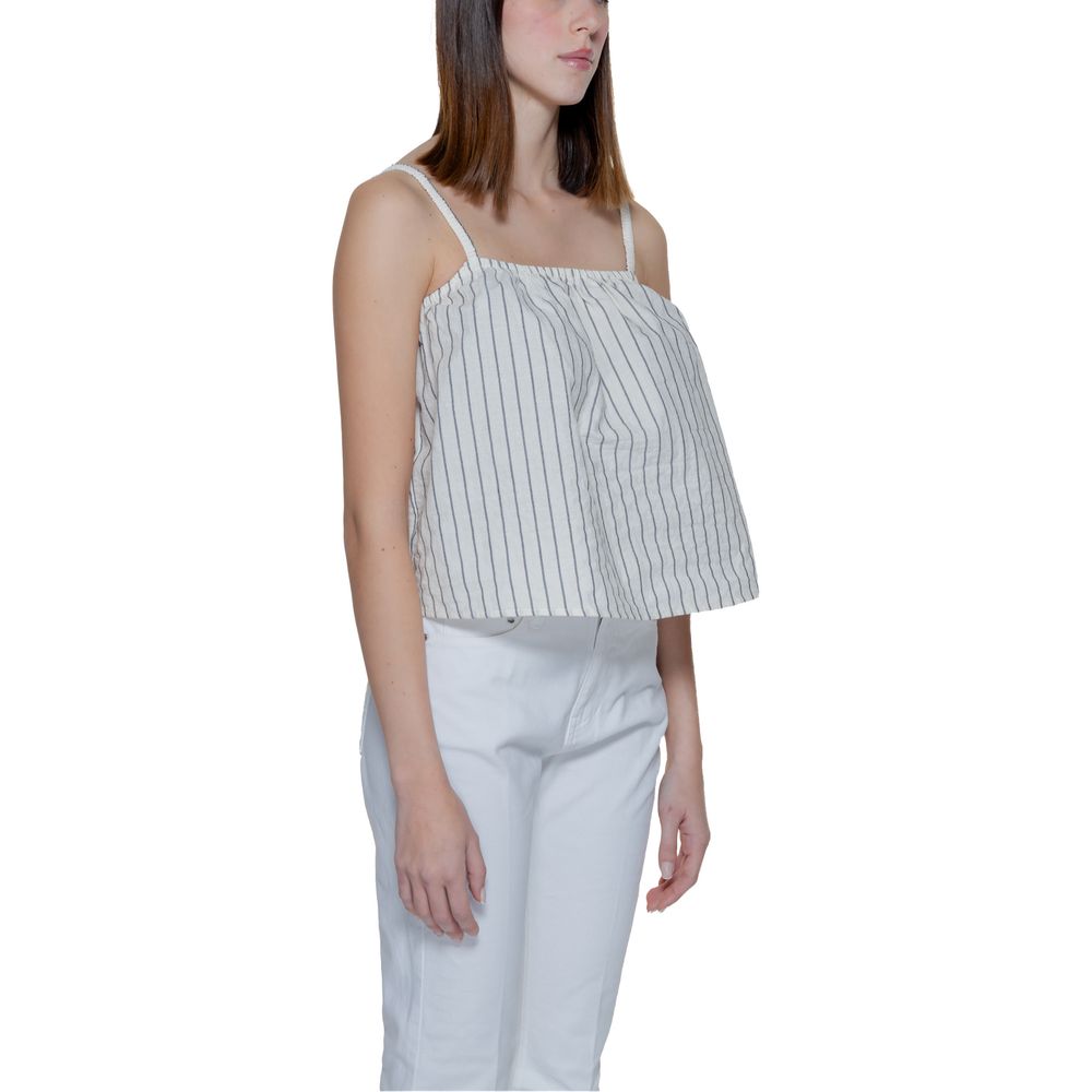 Canottiere in cotone biologico beige Vero Moda