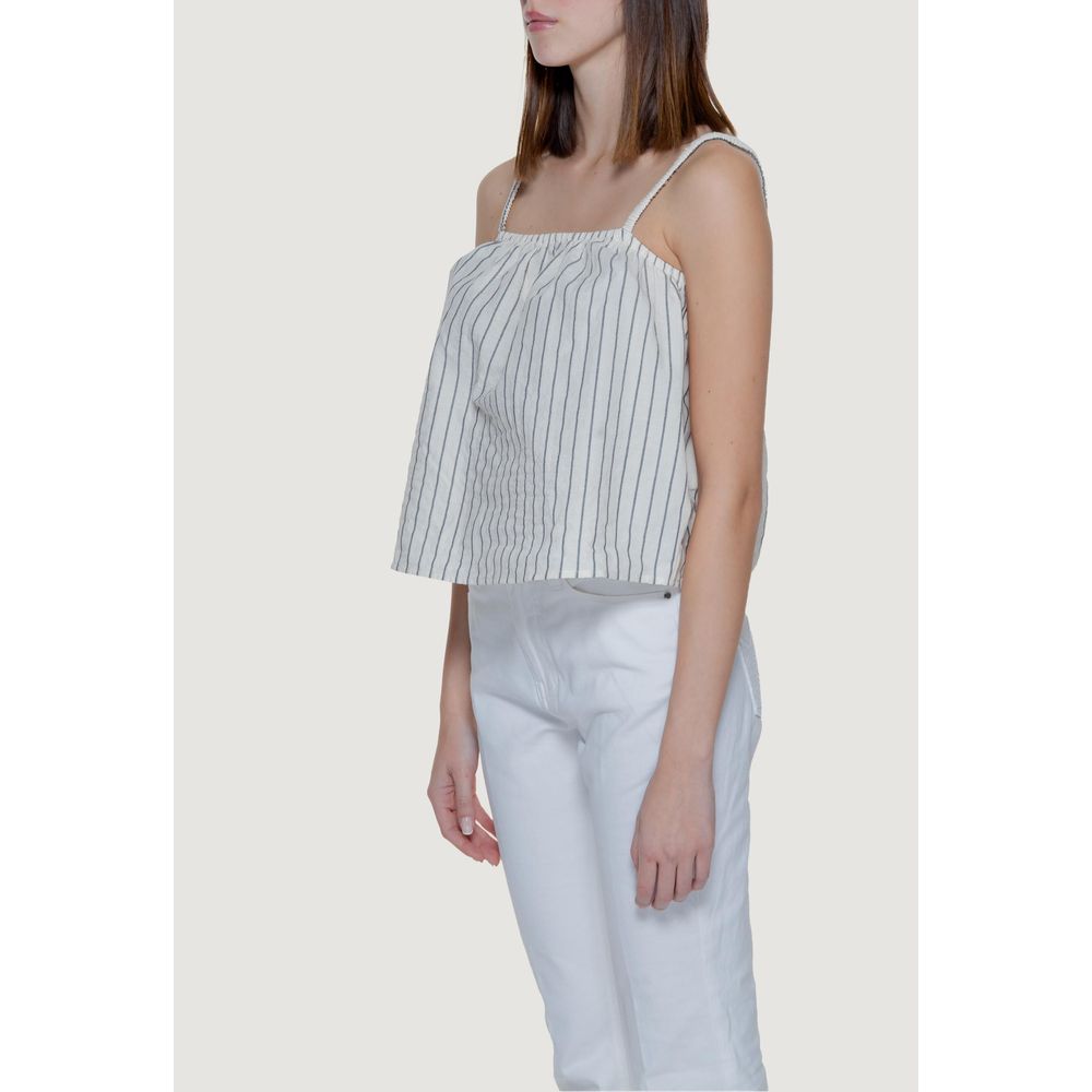 Canottiere in cotone biologico beige Vero Moda