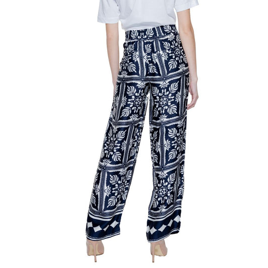 Street One Blue Viscose Casual Pants