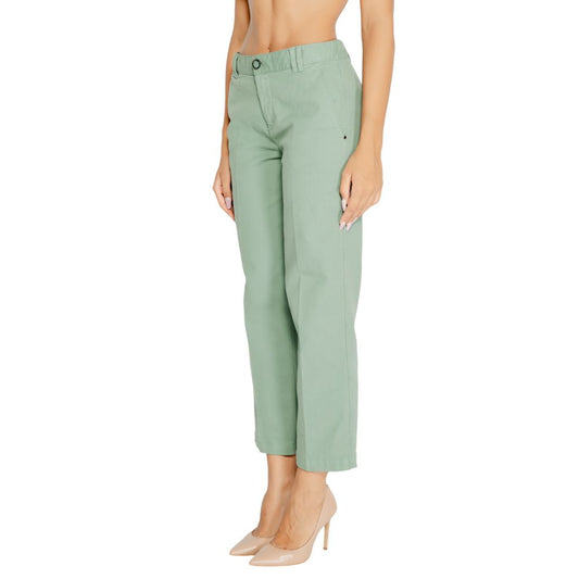 Street One Turquoise Cotton Chino Pants