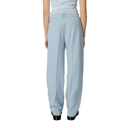 Solo pantaloni casual in poliestere blu