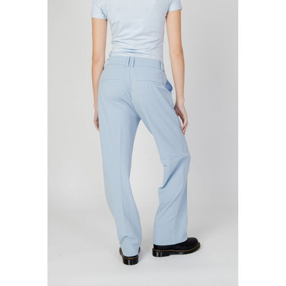 Solo pantaloni casual in poliestere blu