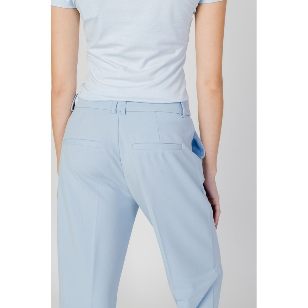 Solo pantaloni casual in poliestere blu