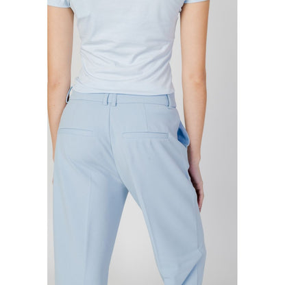 Solo pantaloni casual in poliestere blu