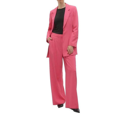 Pantaloni casual in poliestere rosa Vero Moda